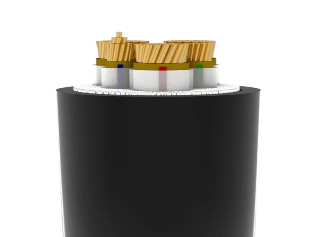 WDZN-YJY 3+2-Core LSZH Fire-resistant Cable