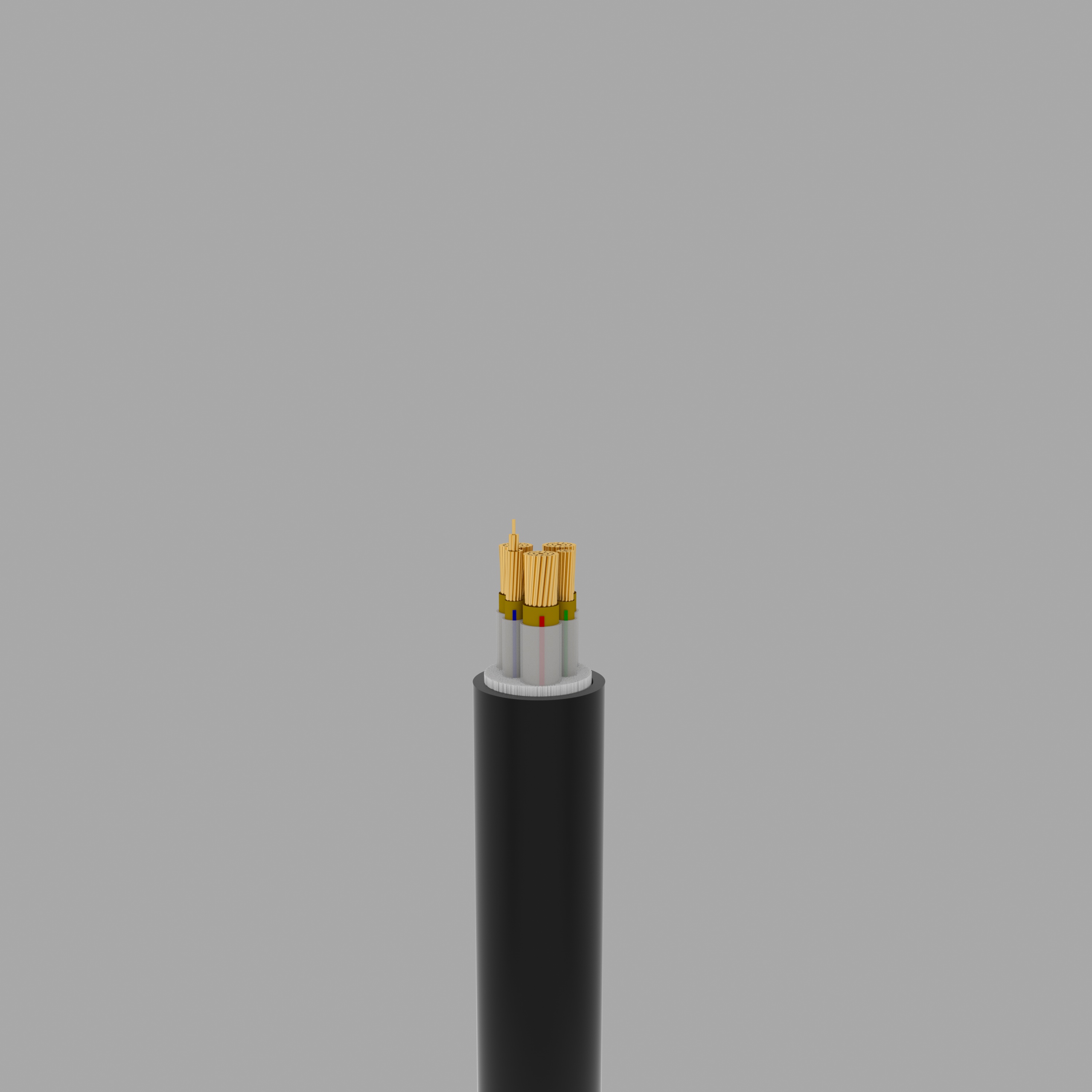 WDZN-YJY 3+2-Core LSZH Fire-resistant Cable